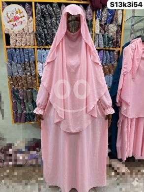 الملابس، الأحذية والزينة في Loussiya - طقم "تاندا جيسكا" تركي (فستان + غطفة) جودة ملكية | Premium Turkish Jessica Set (Dress & Wrap)