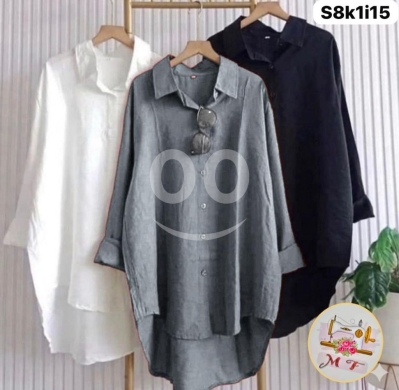 الملابس، الأحذية والزينة في Loussiya - قميص سواي نسائي راقي مقاسات كبيرة | Premium Heavy Suede Shirt Big Sizes