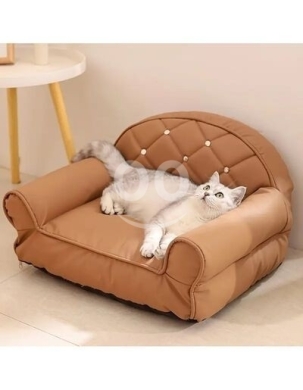 Equipment & Accessories in Halate - Luxury Pet Bed Sofa - Comfort & Style (56cm x 48cm) | صوفا سرير فخمة للحيوانات الأليفة