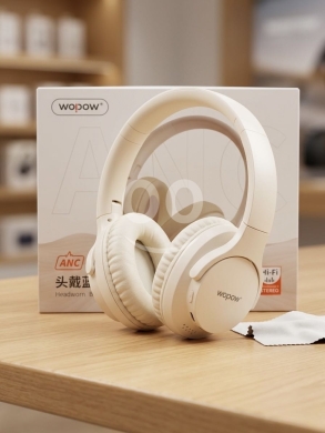 Other electronics في اشرفيه - Wopow ANC Wireless Headphones - Hi-Fi Stereo & Active Noise Cancellation | سماعات ووبو اللاسلكية بخا