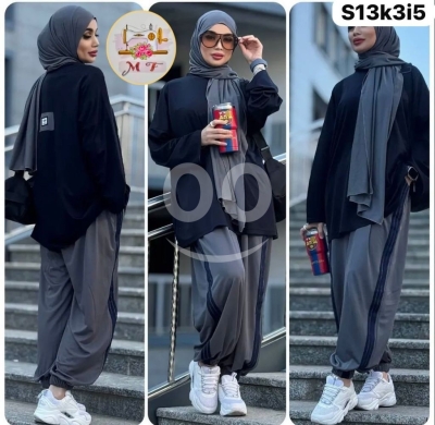 Clothes, Footwear & Accessories in Loussiya - طقم نسائي قطن طويل مقاسات M-2XL وزن 45-85 كجم | Women&#039;s Long Cotton Set M-2XL 45-85kg