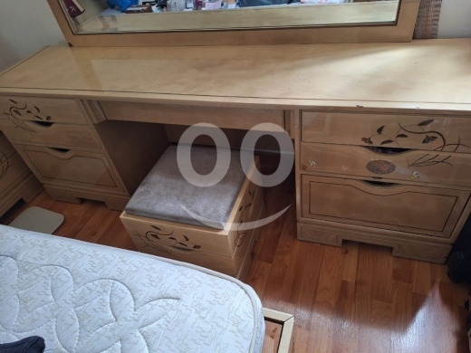 غرفة نوم خشبية متكاملة مع فرشة | Bedroom Set with Mattress — 3