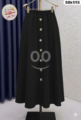 Clothes, Footwear & Accessories in Loussiya - تنورة سواي مخملية "هاي كولتي" بأزرار | Premium Suede Button-Down Skirt