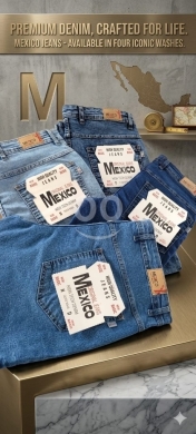 Vêtements, chaussures et accessoires dans Rachdebbine - بناطيل جينز مكسيكو رجالية فاخرة بـ 4 ألوان مقاس 32-42 | Premium Mexico Jeans Denim Collection