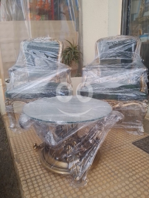 Other home furniture dans Bchamoun - طقم صالون فرنسي ملكي 3 قطع (كرسيين وطاولة) | Royal 3-Piece French Parlor Set