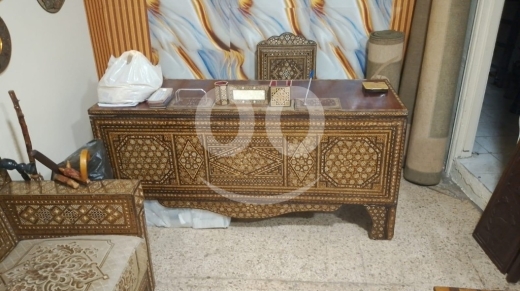 Other home furniture in Bchamoun - طقم مكتب ملكي صدف وموزاييك (6 قطع) | Royal Mosaic & Mother of Pearl Office Set