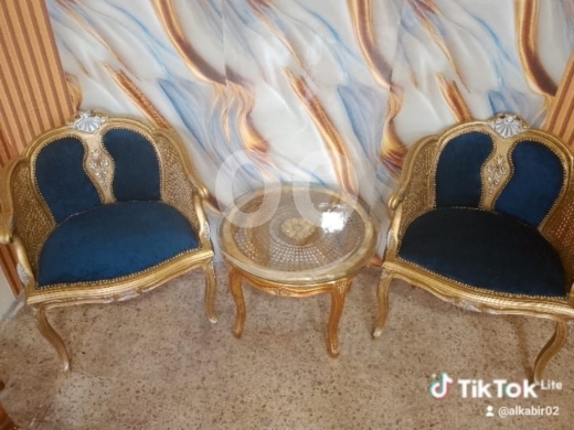 Other home furniture in Bchamoun - طقم صالون فرنسي كلاسيكي مذهب (3 قطع) | Gilded French Classical Salon Set