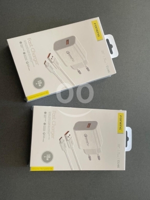 Mobile accessories in Beirut City - Foneng EU46 18W Fast Wall Charger with Cable | شاحن فونينج السريع بقوة ١٨ واط مع كابل