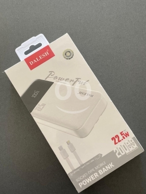 Mobile accessories in Beirut City - Dalesh 20000mAh 22.5W Fast Charging Power Bank | باور بانك داليش ٢٠٠٠٠ مللي أمبير