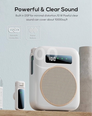ميكروفون لاسلكي ونظام مكبر صوت احترافي | Professional Wireless Microphone & Amplifier Sys… — 4