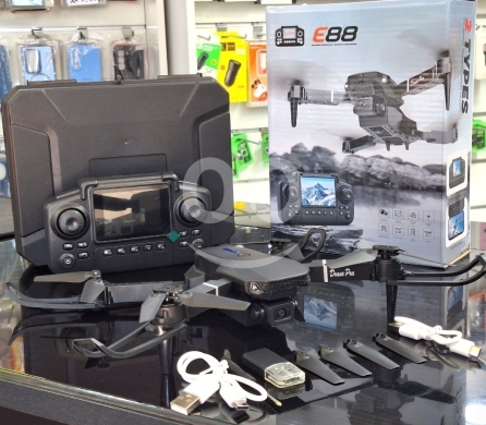 Other electronics in Tripoli - درون E88 برو كاميرا 4K مزدوجة مع ريموت بشاشة | E88 Drone Pro 4K Dual Camera with Screen Remote