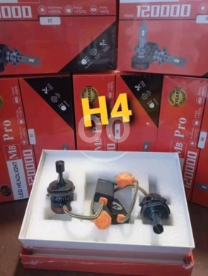 Vehicles accessories in Beirut City - لمبات ليد M8 Pro للسيارات H4 بقوة 120000 لومن | M8 Pro H4 Car LED Headlights 120000LM
