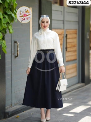 الملابس، الأحذية والزينة في Loussiya - طقم تنورة وقميص تركي راقي مع حزام للعيد | Premium Turkish Skirt & Shirt Set with Belt