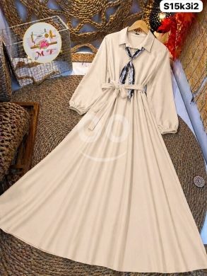 الملابس، الأحذية والزينة في Loussiya - فستان جيسيكا معرق بنقشة الفولار فري سايز | Floral Jessica Dress - Premium Free Size