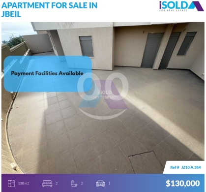 Apartments for sale in Jbeil - "Payment Facilities" Brand New apartment+Terrace 4sale in Jbeil TownJZ10A384