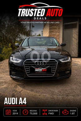 Audi in Baakline - أودي A4 موديل 2014 مصدر الشركة كتانة بحالة ممتازة | 2014 Audi A4 Kettaneh Source