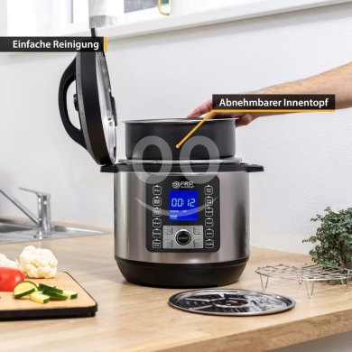 طنجرة ضغط كهربائية First سعة 6 ليتر 1000 واط مع شاشة | First 6L Multifunctional Electric … — 7
