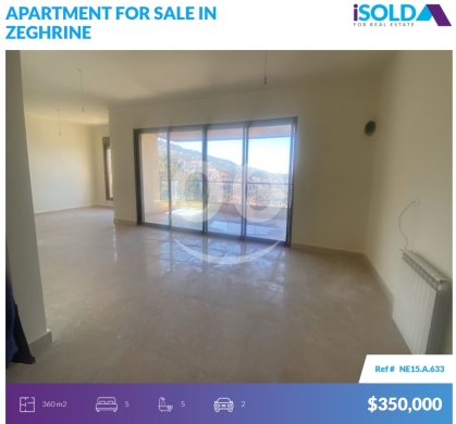 Apartments for sale in Zeghrine - "Spacious" 360m2 Duplex Apartment+Sea view 4sale in Zeghrine - زغرينNE15A633