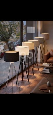 Other home furniture in Al Zarif - مصباح أرضي (لامبادير) عصري بطول ١٥٠ سم | Modern Floor Lamp (Lampader) 150cm