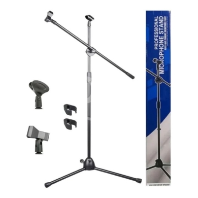 Other electronics in Achrafieh - ستاند ميكروفون احترافي مع ذراع هاتف وقاعدة صدمات | Professional Mic Stand with Boom Arm & Shock Moun