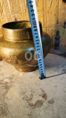 Antiques & Collectibles dans Aigre - جرة نحاس أنتيك محفورة يدوياً للمكتب | Hand-Engraved Antique Brass Office Jar