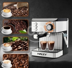 ماكينة تحضير قهوة إسبريسو وكابتشينو من هالي | HALEY Espresso & Cappuccino Maker