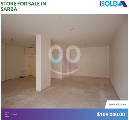 Commercials for sale in Jounieh - "Strategic location" 75m2 Prime Shop 4sale in Sarba-Jounieh-صربا جونيهCT24S8
