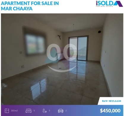Apartments for sale in Mar Chaaya - 170m2 duplex apartment+terrace+view 4sale in Mar Chaaya - مار شعياNE15A634