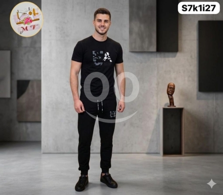 الملابس، الأحذية والزينة في Loussiya - بيجامة رجالية توفليس قطن نخب أول موديل 2026 | Premium Men&#039;s Two-Fleece Cotton Pajamas 2026