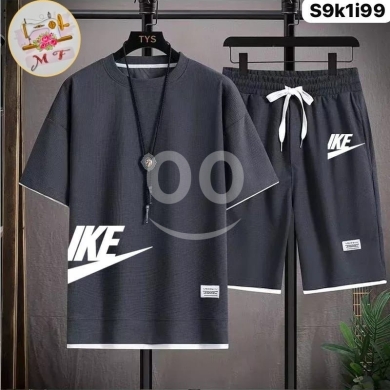 الملابس، الأحذية والزينة في Loussiya - طقم شورت رجالي قطن فرانش تيري نخب أول موديل 2026 | Premium Men&#039;s French Terry Short Set 2026