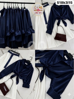 طقم ساتان وميلني "أميرة العيد" موديل 2026 | Elegant Satin & Milni Skirt Set 2026