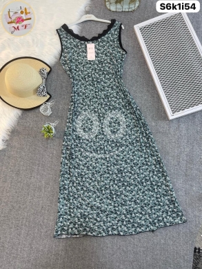 الملابس، الأحذية والزينة في Loussiya - فستان قطن مضلع بمرونة فائقة كولكشن 2026 | Premium Ribbed Cotton Stretch Dress