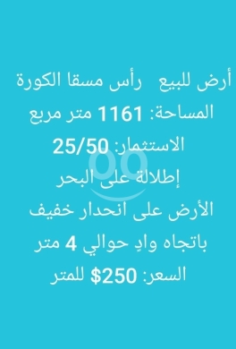 Lands for sale in Ras-Meska - أرض للبيع في رأس مسقا الكورة إطلالة بحرية مميزة | Land for Sale in Ras Masqa Koura