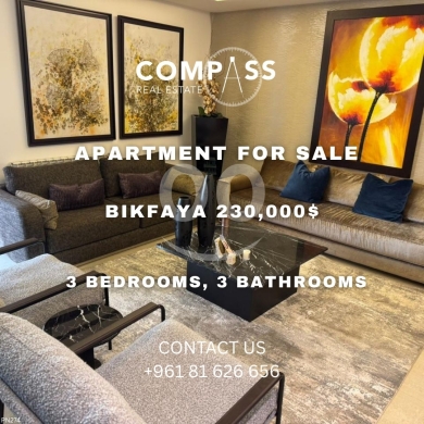 Apartments for sale in Bikfaya - Apartment for Sale in BIKFAYA
