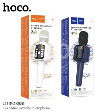 Mobile accessories in Beirut City - ميكروفون كاريوكي هوكو لاسلكي مع مداخل متعددة | Hoco Wireless Karaoke Microphone with SD & USB