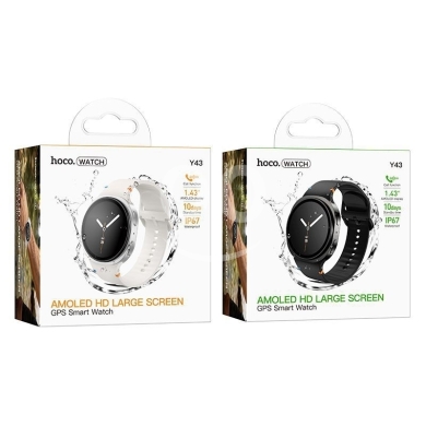 Mobile accessories in Beirut City - ساعة Hoco ذكية بشاشة Amoled HD ونظام GPS لاتصال والمغامرة | Hoco Amoled HD GPS Smart Watch