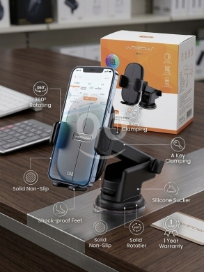 ستاند موبايل Wopow للسيارة بتصميم ثابت وعملي | Wopow Universal Car Mount Holder — 2