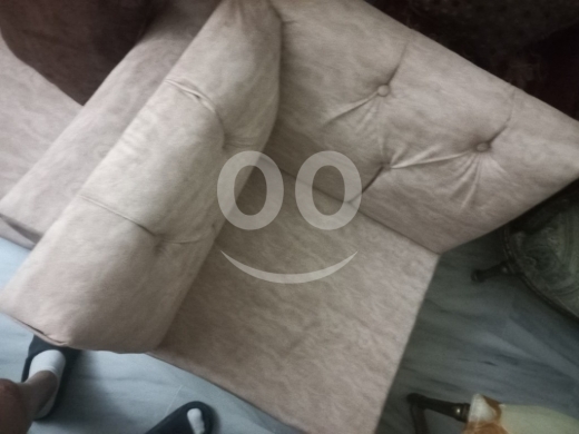 طقم كنب زاوية ٣ قطع وصوفا ثنائية شبه جديد | L-Shape & 2-Seater Sofa Set — 3