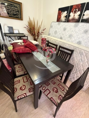 طاولة سفرة مودرن خشب مع ٨ كراسي بحالة ممتازة | Modern Dining Table with 8 Chairs — 3