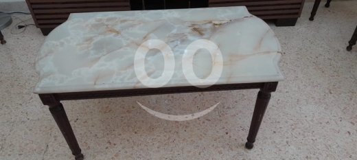 Other home furniture in Dawhet Aramoun - طقم طاولات أنتيك خشب زان مع رخام فخم | Antique Beechwood & Marble Table Set