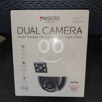 Cameras, Camcorders & Studio Equipment in Manara - كاميرا يسيدو KM12 ذكية خارجية بعدستين ودقة 4MP | Yesido KM12 Dual Smart Outdoor Camera