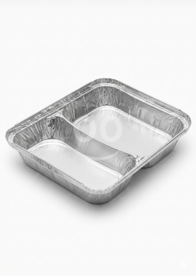 Packaging & Wrapping Materials in Tripoli - صواني ألمنيوم مقسمة Rb75/2 | Rb75/2 Divided Aluminum Trays