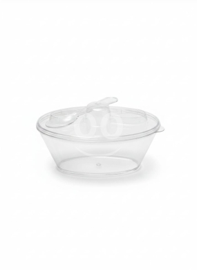 Packaging & Wrapping Materials in Tripoli - أكواب حلى صغيرة مع غطاء وملعقة | Mini Dessert Cups with Lid & Spoon