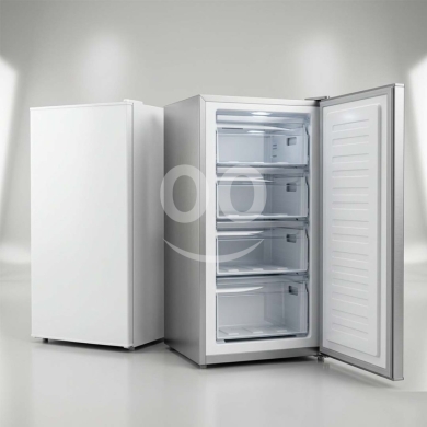 Kitchen in Bouchrieh - Defrost Upright Freezer MR-FZ95 - 4 Drawers Compact Design (White & Silver)