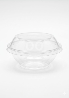 أوعية طعام بلاستيكية "سوزانا" دائرية شفافة مع غطاء | Premium Souzana Round Clear Food Containers wit