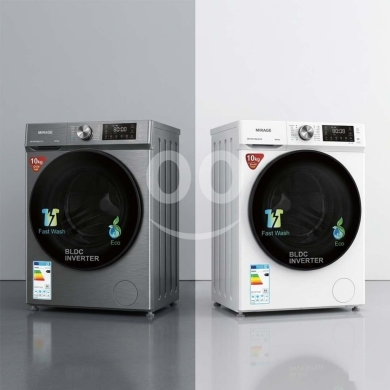 Kitchen in Bouchrieh - Mirage 10KG Front Load Washing Machine - BLDC Inverter & Fast Wash (Silver & White)