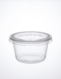أوعية طعام بلاستيكية "سوزانا" دائرية شفافة مع غطاء | Premium Souzana Round Clear Food Containers wit