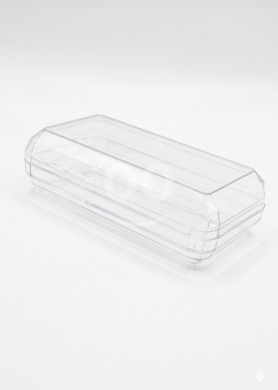 Packaging & Wrapping Materials in Tripoli - أوعية بلاستيكية شفافة مستطيلة بتصميم هندسي HC-20 | Premium Geometric Clear Plastic Containers HC-20