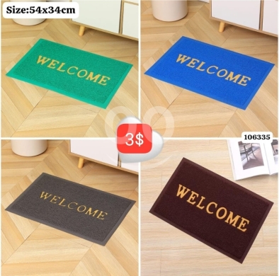 السلع الأخرى في ادونيس - دعاسة باب خارجية متينة بألوان متنوعة مقاس 54*34 سم | Durable Welcome Door Mat 54x34cm
