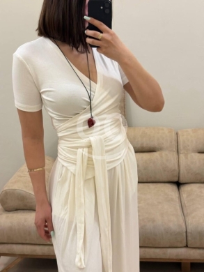 جمبسوت نسائي عصري بتصميم الـ Wrap ألوان متعددة | Women's Trendy Wrap Design Jumpsuit — 6